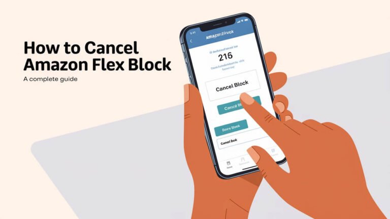 How to Cancel Amazon Flex Block