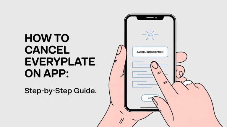 How to Cancel EveryPlate on App