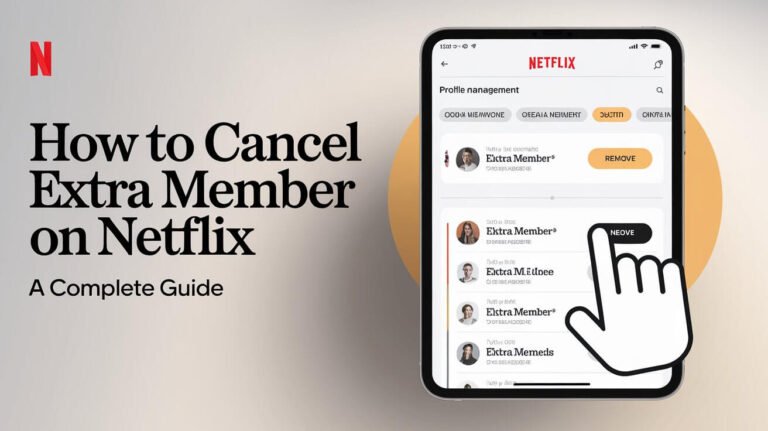 How to Cancel Extra Member on Netflix